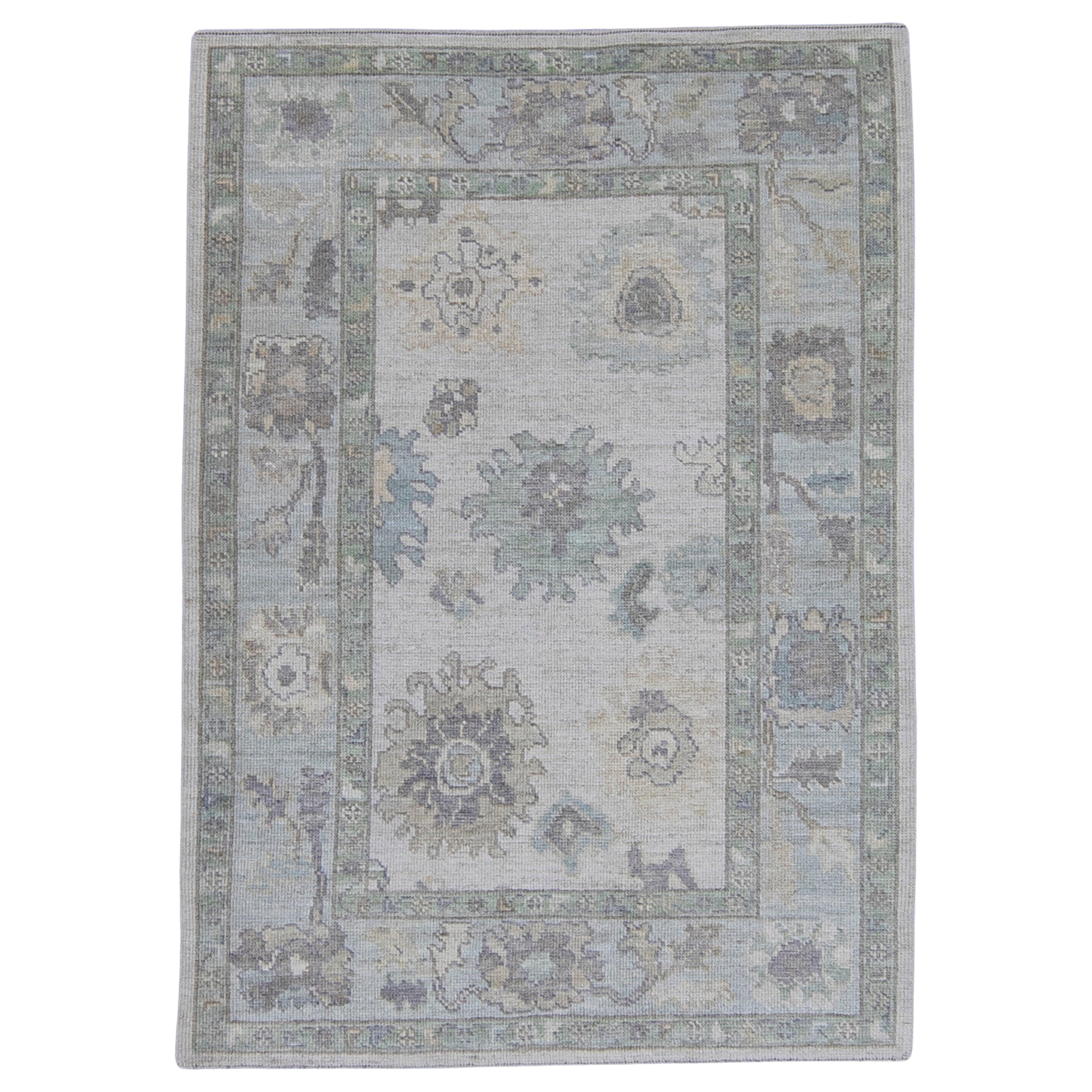 Alfombra turca Oushak 4'4" x 6'2" #16462
