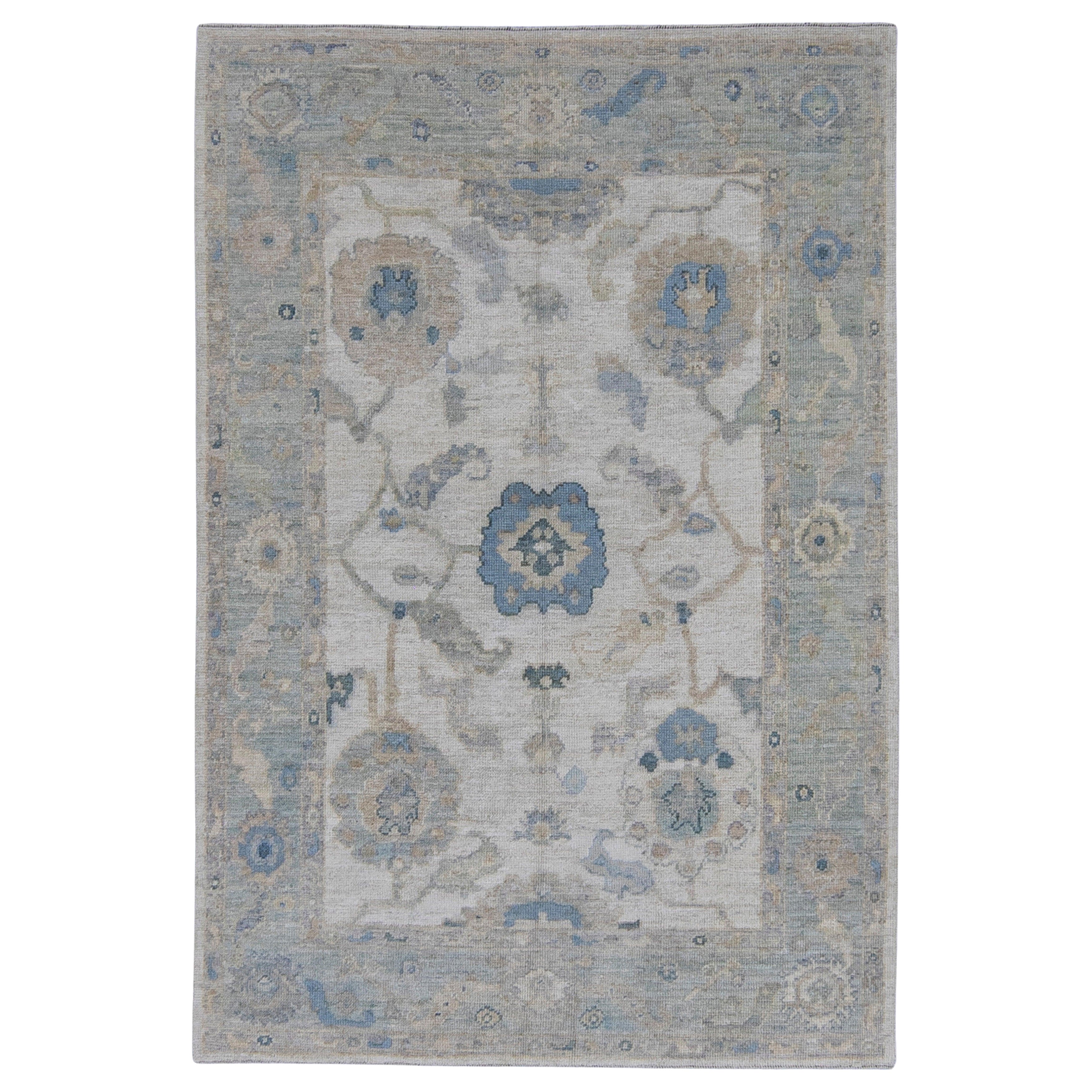 Türkischer Oushak-Teppich 4'11" x 7'3" #16443