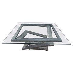 Fleur de Fer coffee table by Maurice Barilone, 1980s