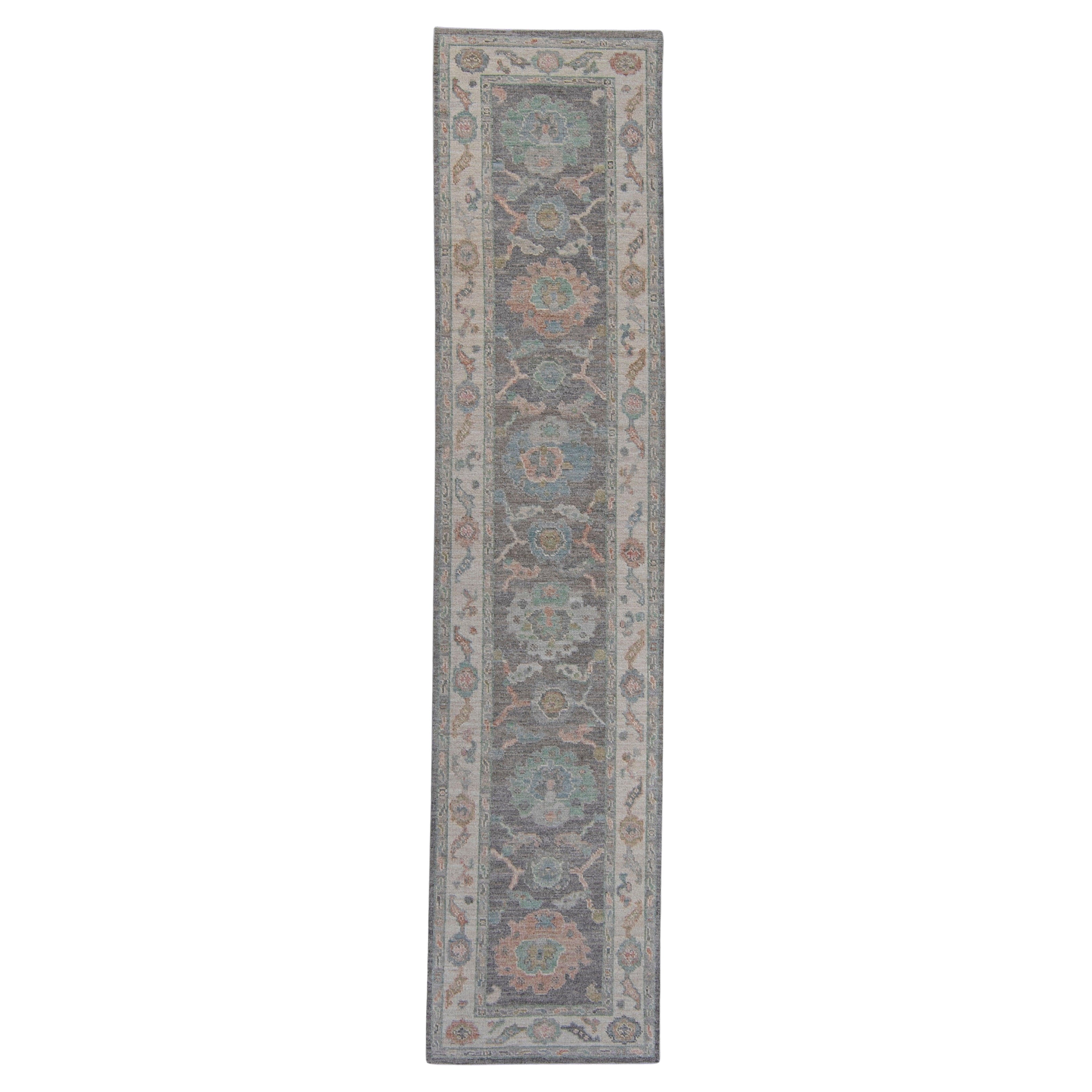 Turkish Oushak Runner Rug 2'10" x 12'6" #16260