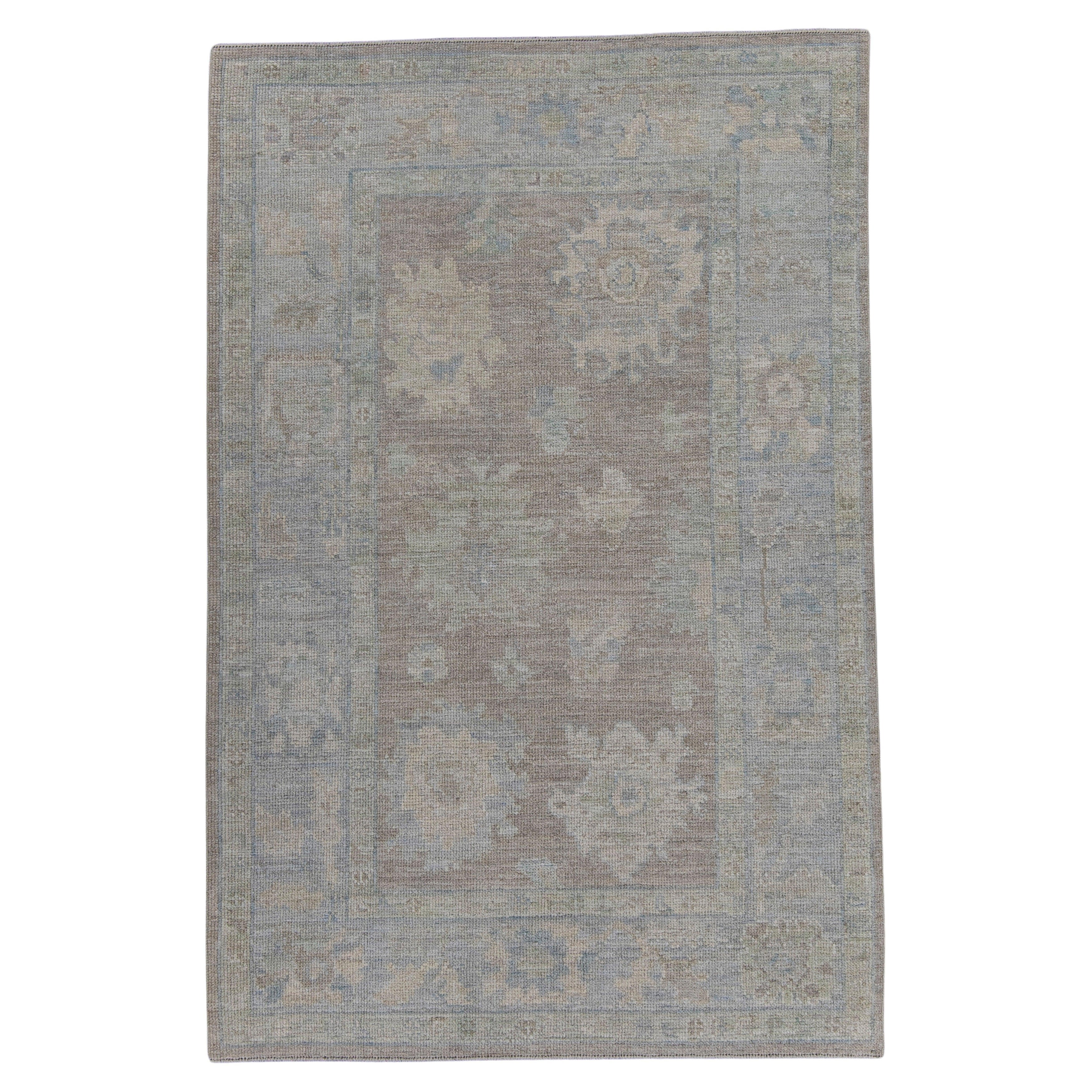 Turkish Oushak Rug 4'2" x 6'3" #16436