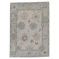 Tapis turc Oushak 5'1" x 7' n° 16437