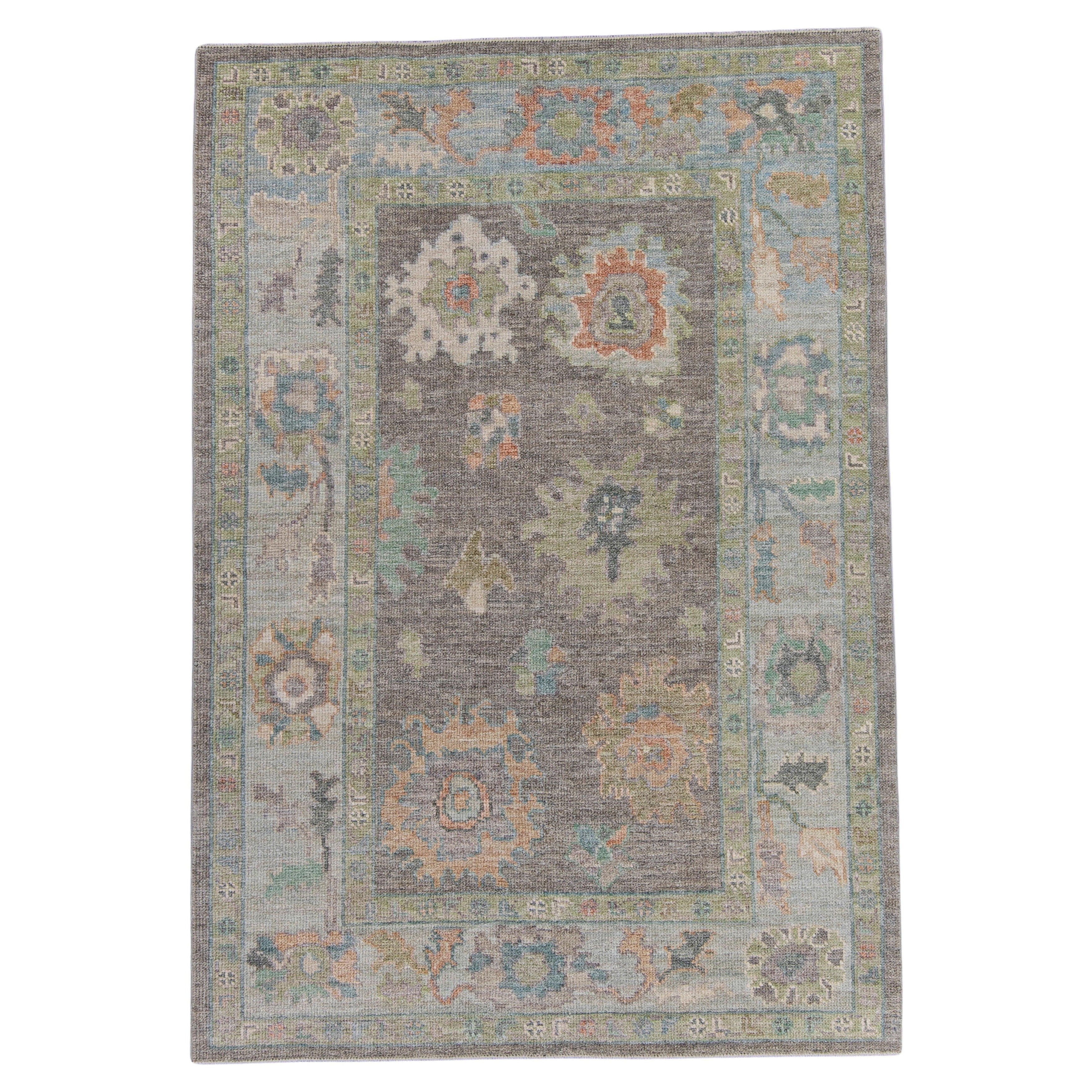 Turkish Oushak Rug 4'4" x 6'3" #16154