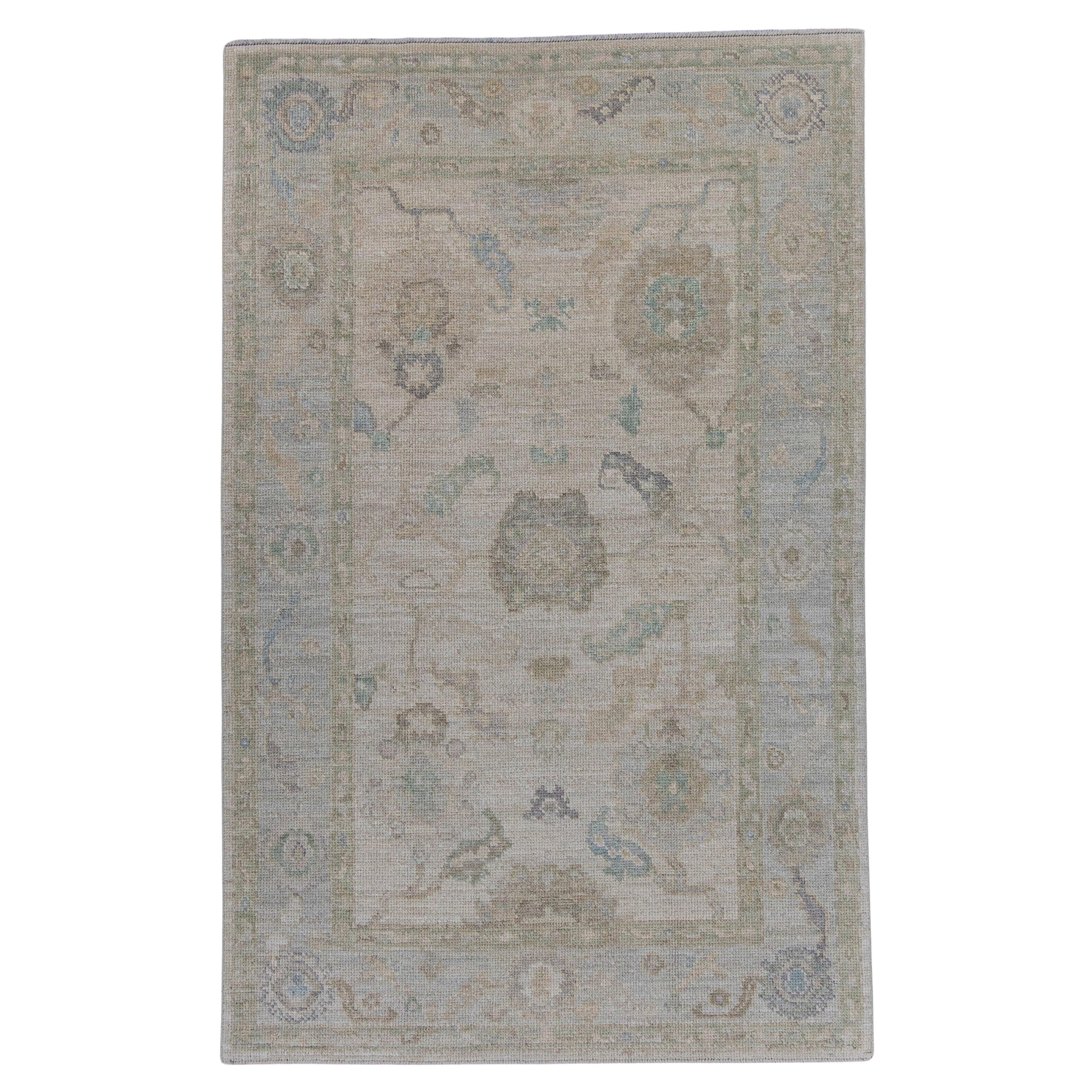 Turkish Oushak Rug 4' x 6'4" #16129