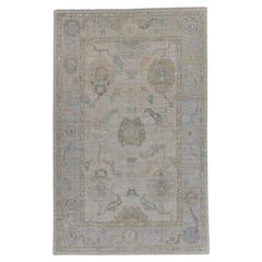 Alfombra turca Oushak 4' x 6'4" #16129