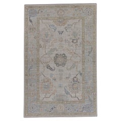 Türkischer Oushak-Teppich 4'1" x 6'3" #16078