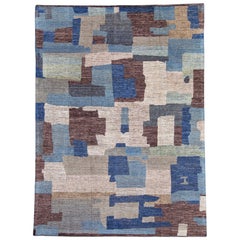 Alfombra moderna anudada a mano 7'11" x 10'10" #16995