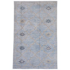 Alfombra turca Oushak 4' x 6'3" #16980