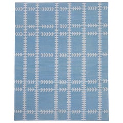 Orientalischer handgefertigter, flachgewebter, türkischer Kelim 8'1" x 10'2" #16699
