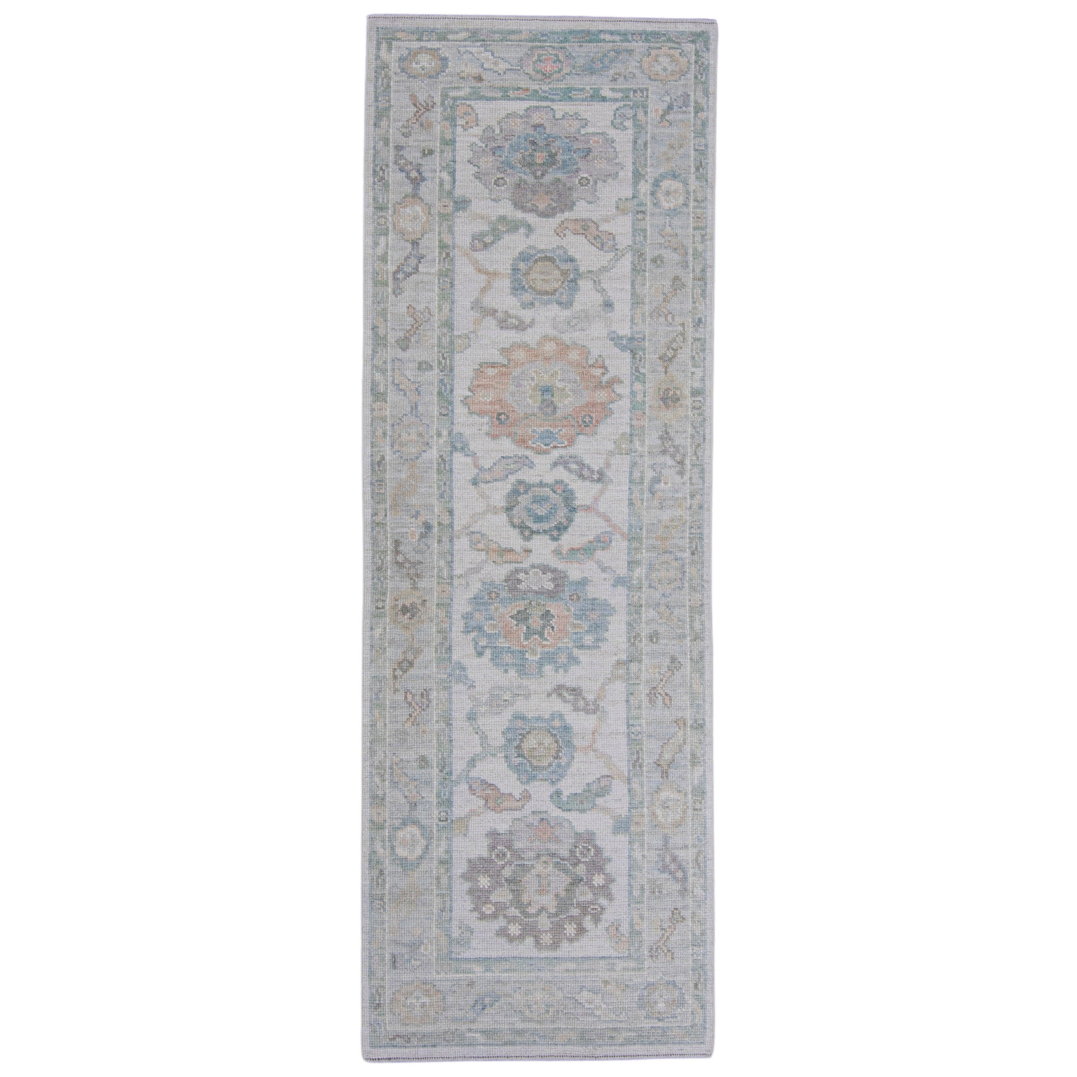 Türkischer Oushak-Läufer 2'9" x 8'1" #16393