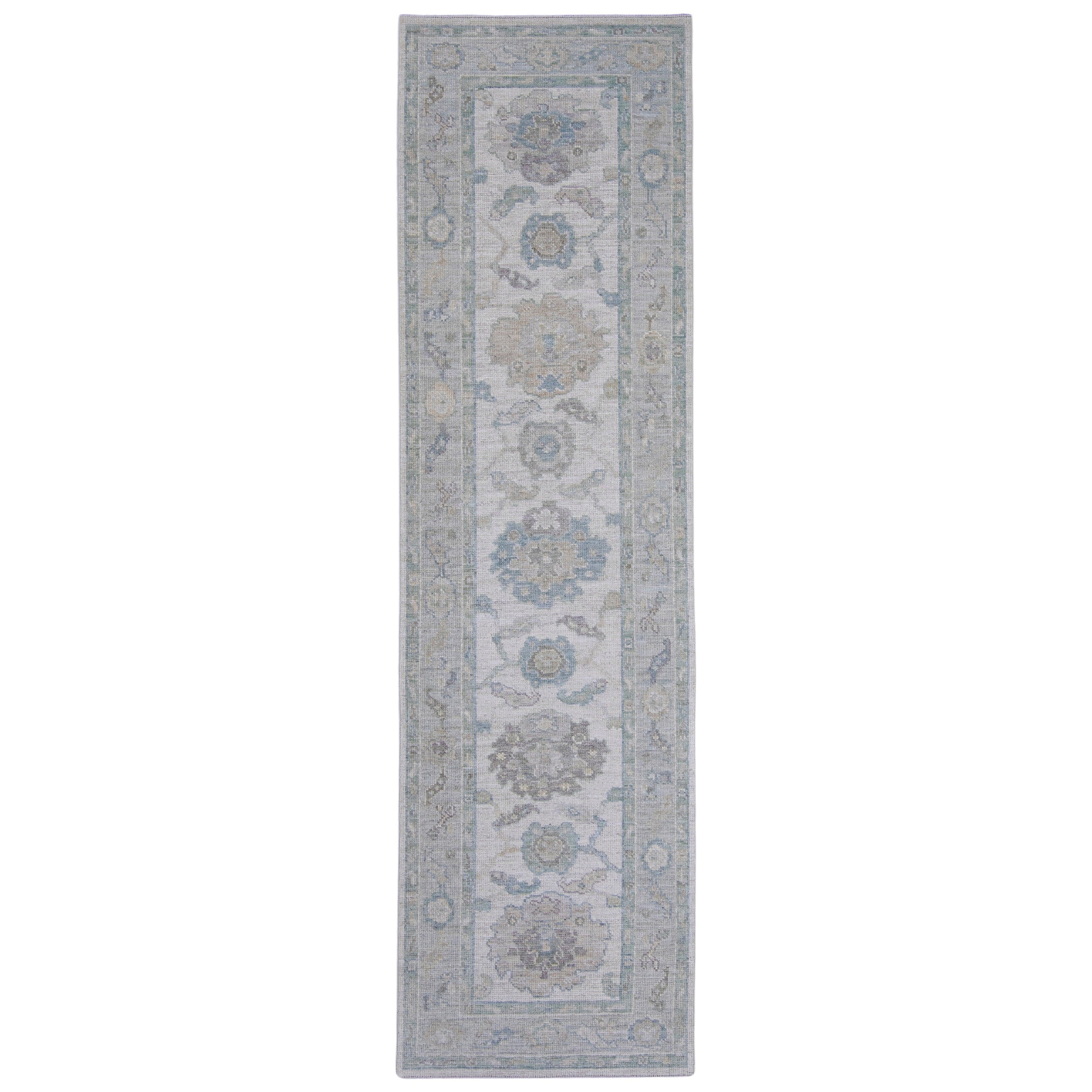 Turkish Oushak Runner Rug 2'10" x 10' #16392