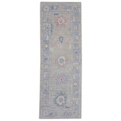 Tapis de couloir turc Oushak 3' x 8'3" n°16318