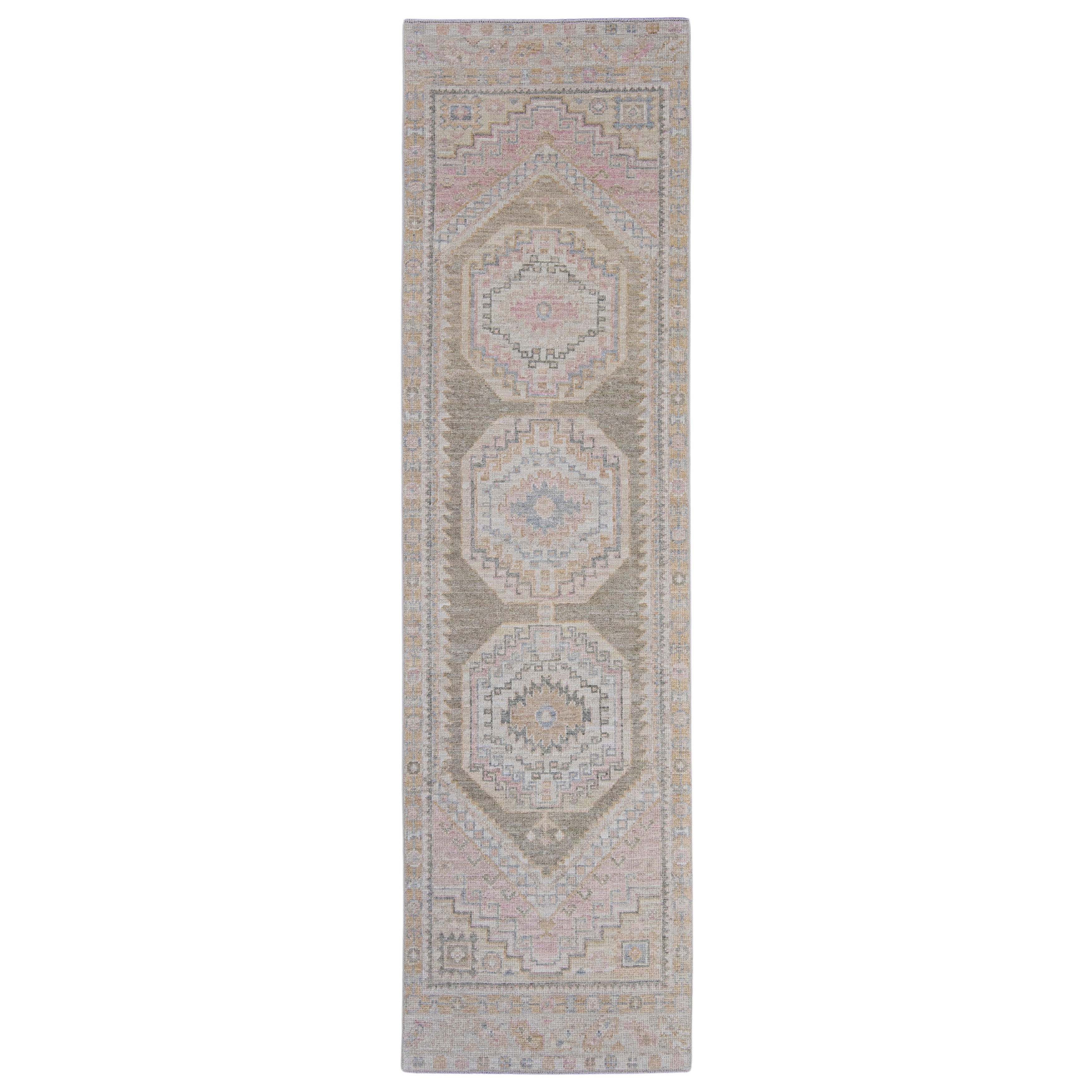 Türkischer Oushak-Läufer 2'9" x 10' #16310
