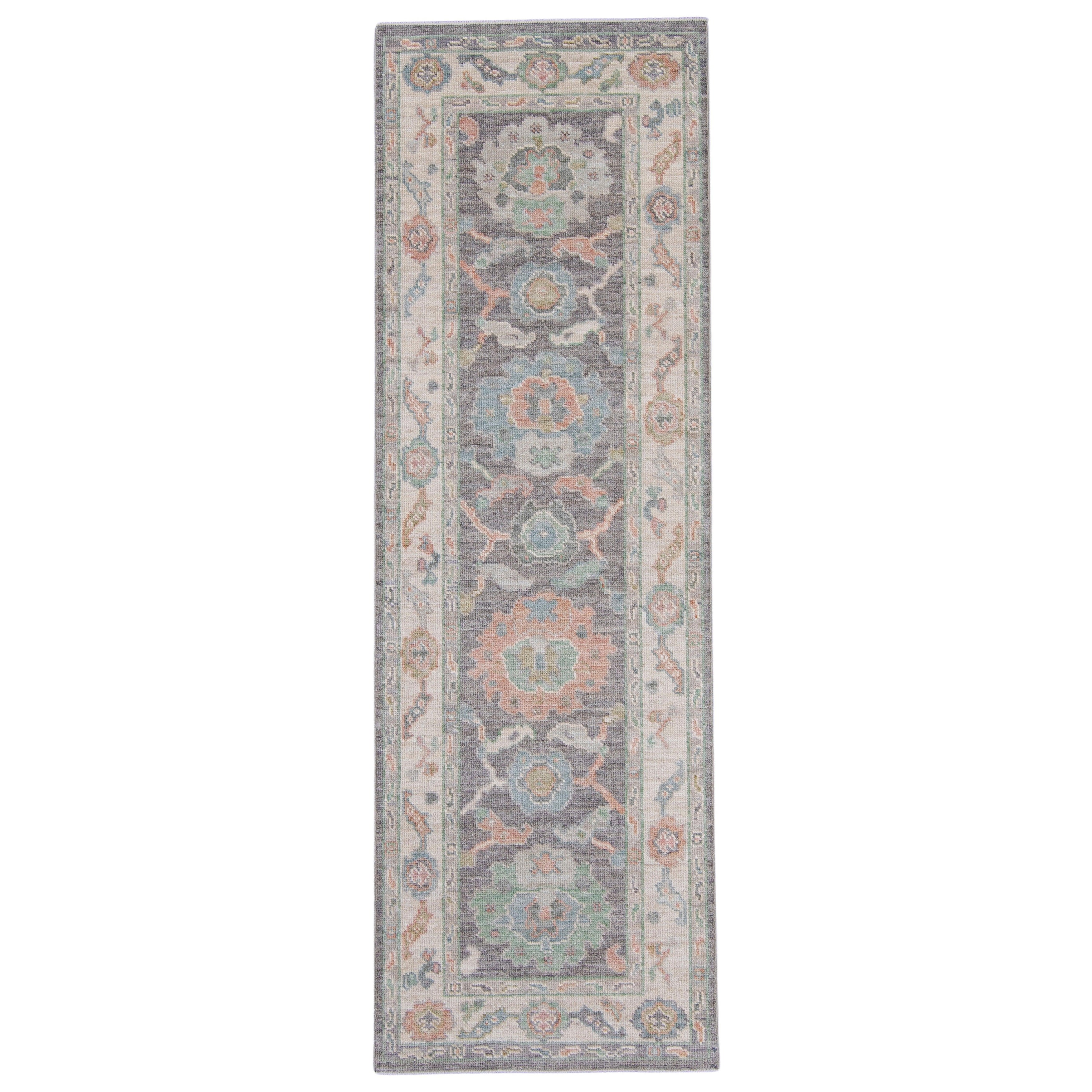 Türkischer Oushak-Läufer 2'8" x 8'2" #16270