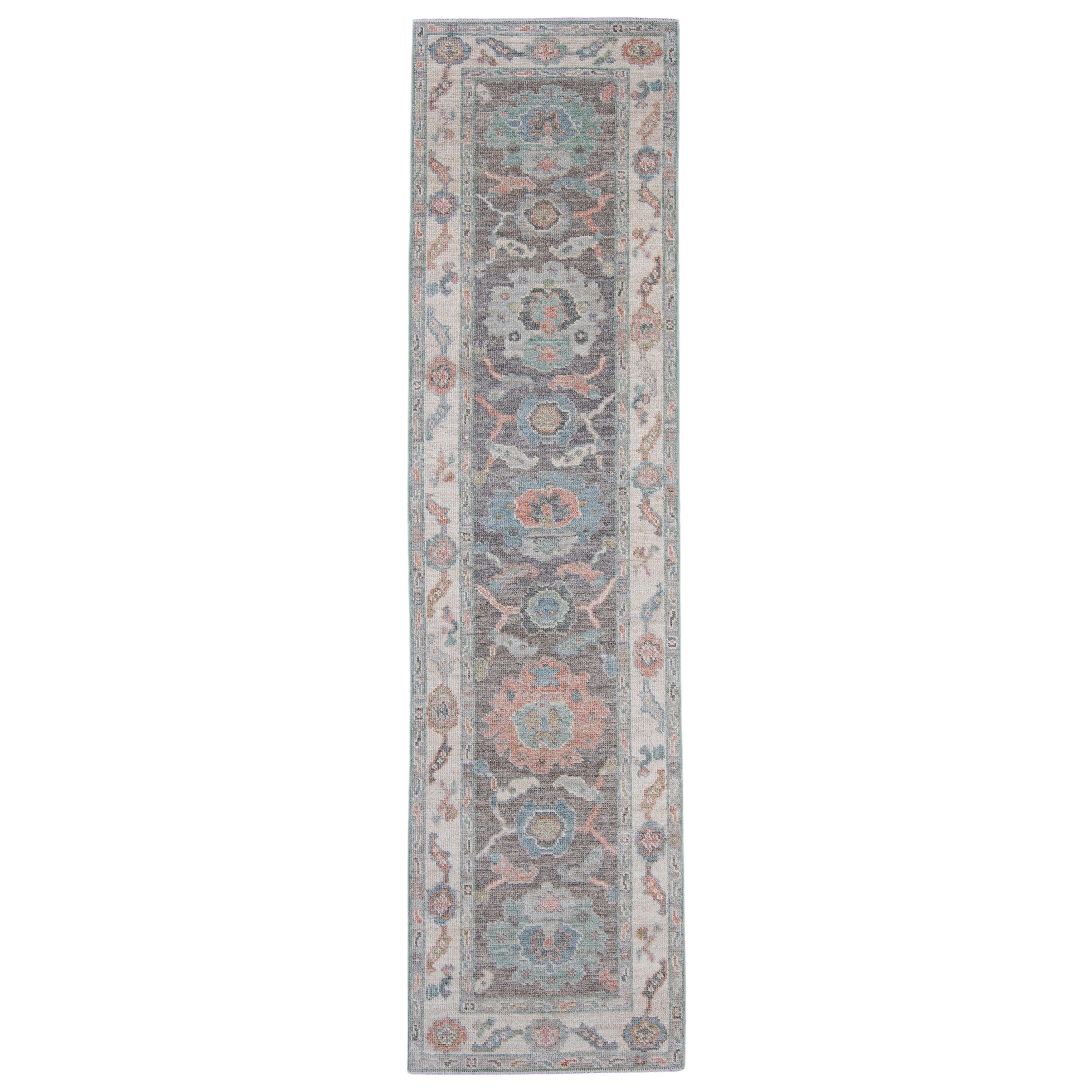 Turkish Oushak Runner Rug 2'7" x 10' #16245