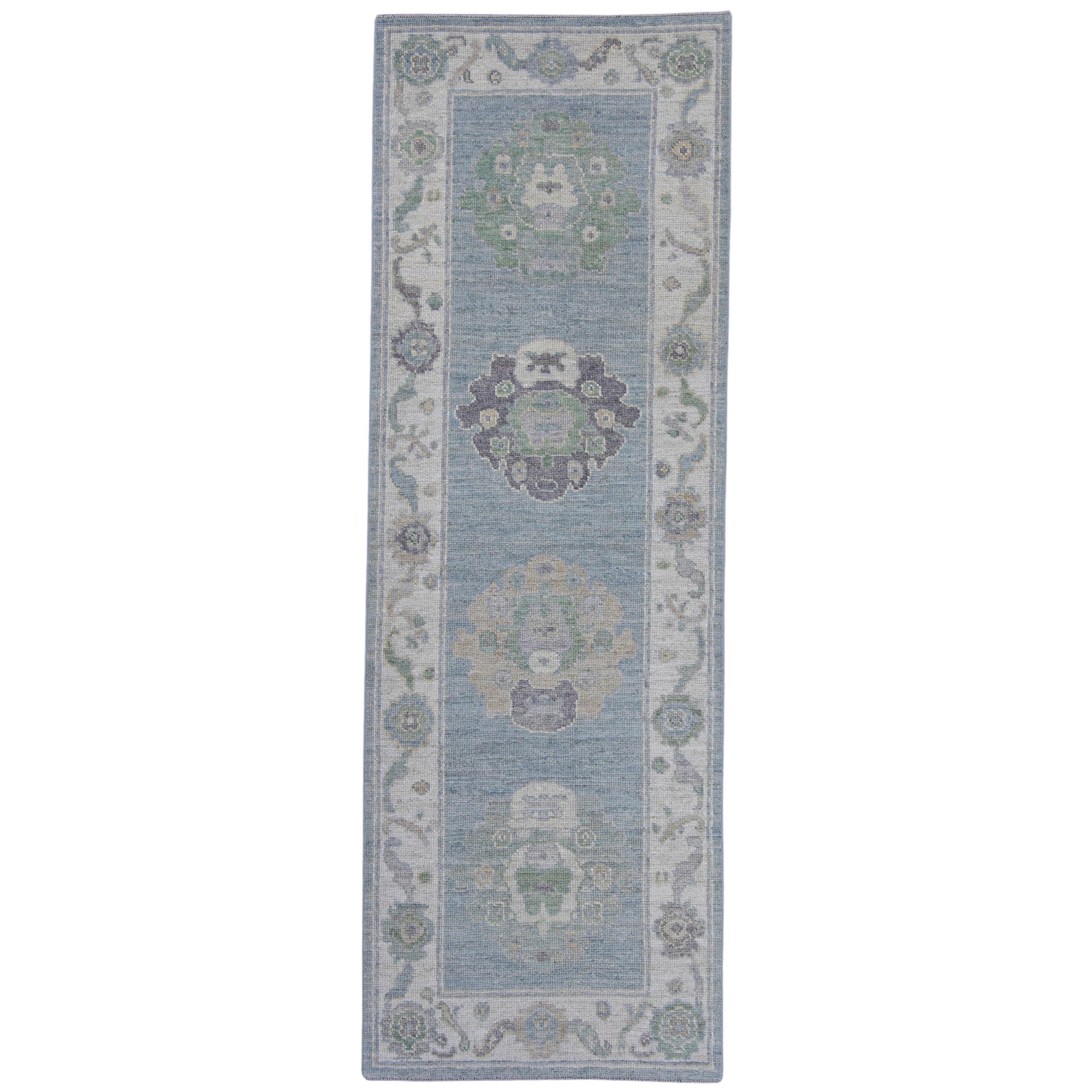 Türkischer Oushak-Läufer 2'11" x 8'6" #16212