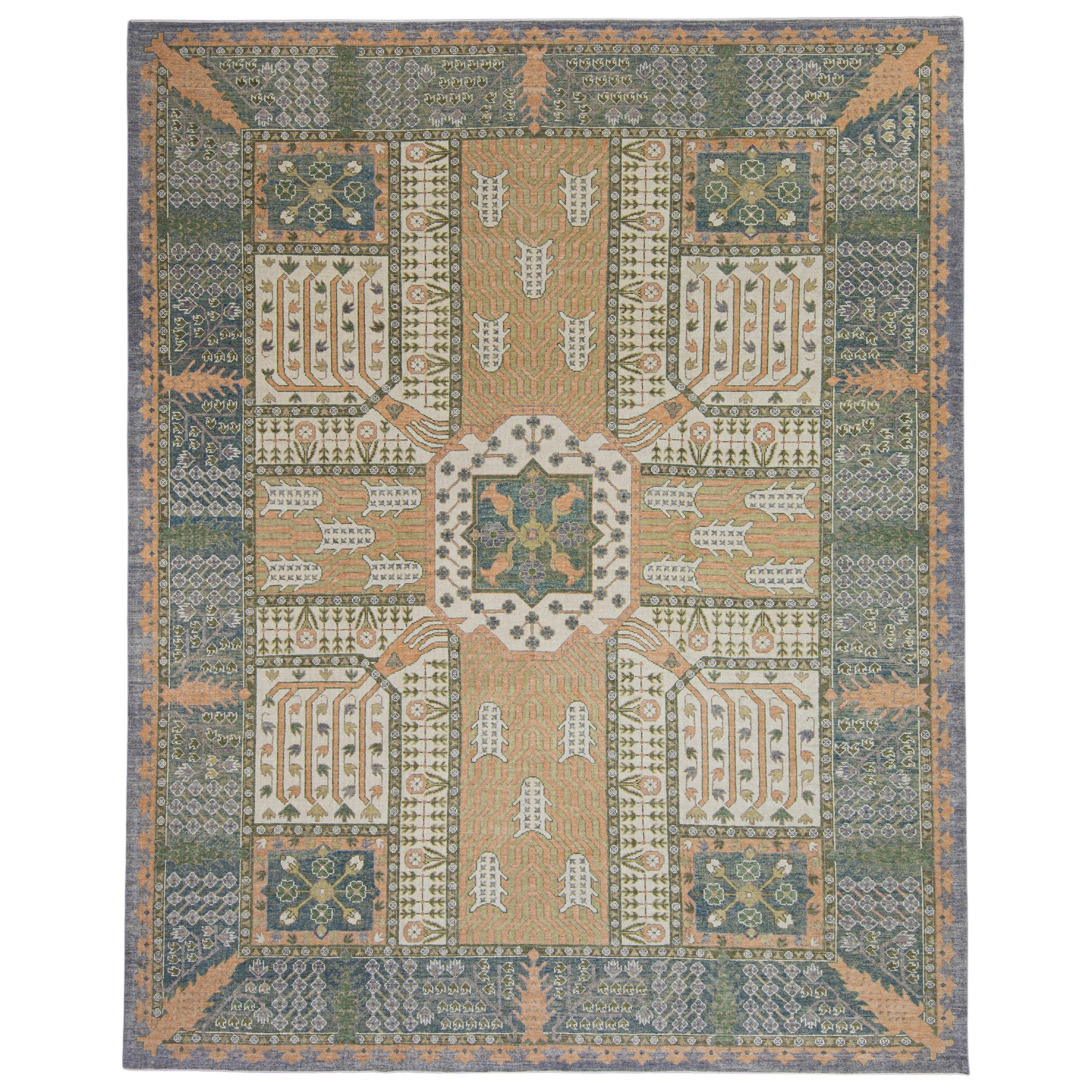 Alfombra turca Oushak 12'3" x 15'4" #16729