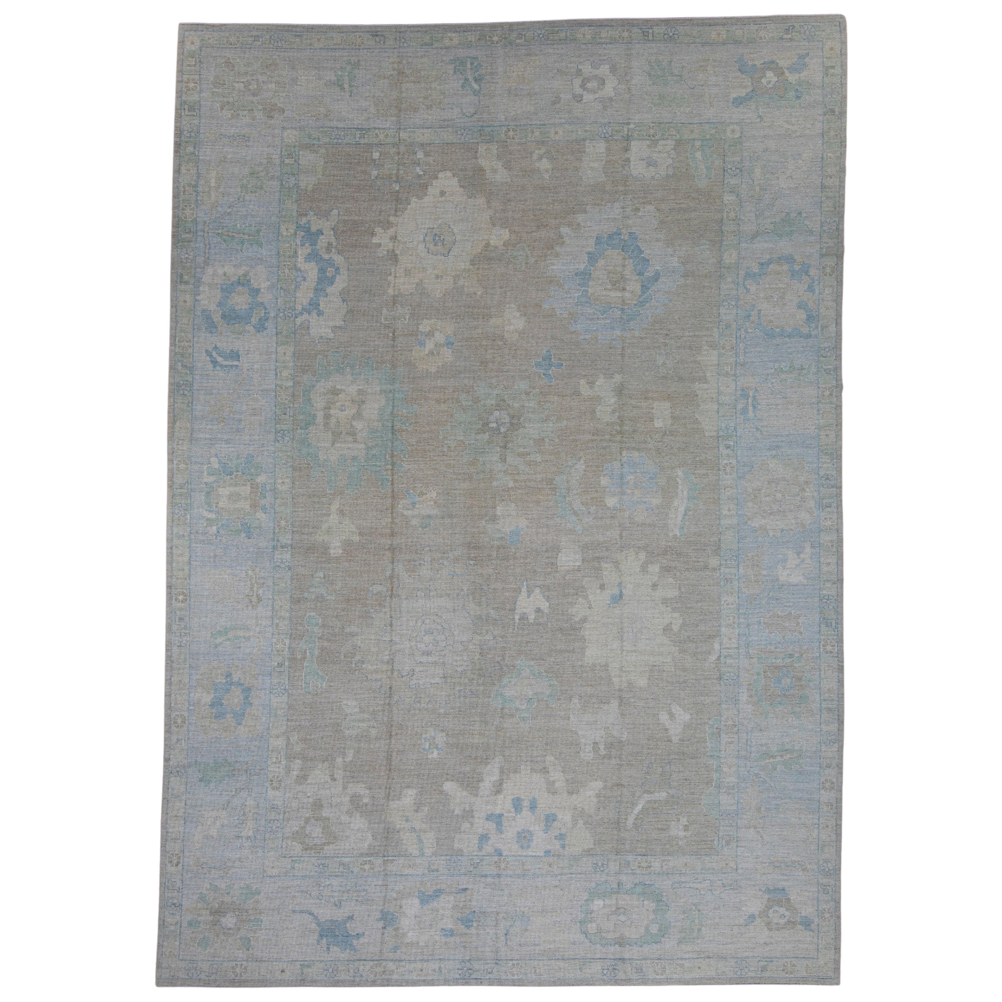 Turkish Oushak Rug 12'4" x 17'5" #16066