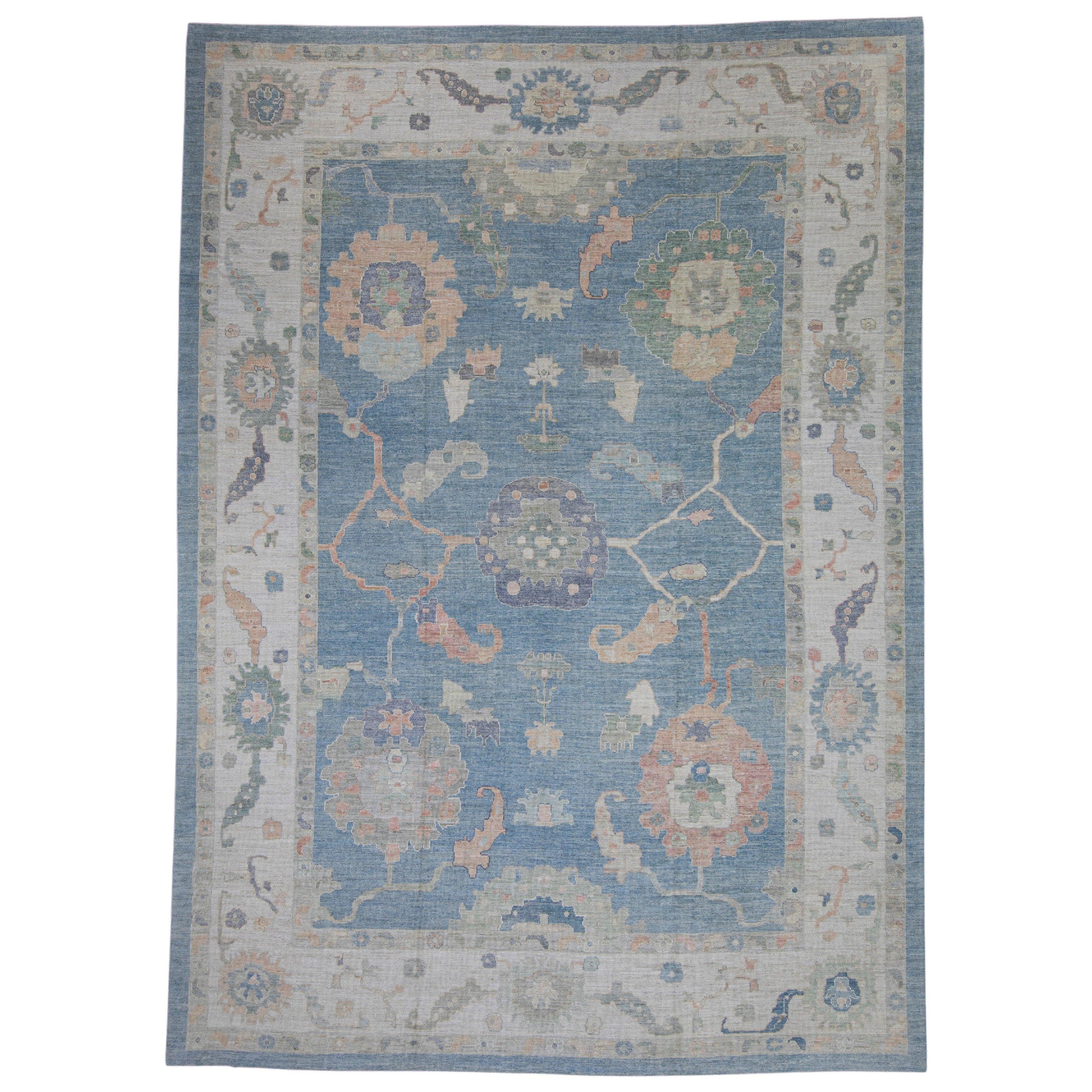 Turkish Oushak Rug 12'7" x 17'6" #16056