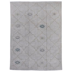 Alfombra turca Oushak 4'11" x 6'7" #16979