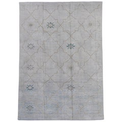 Türkischer Oushak-Teppich 5'1" x 7'3" #16973