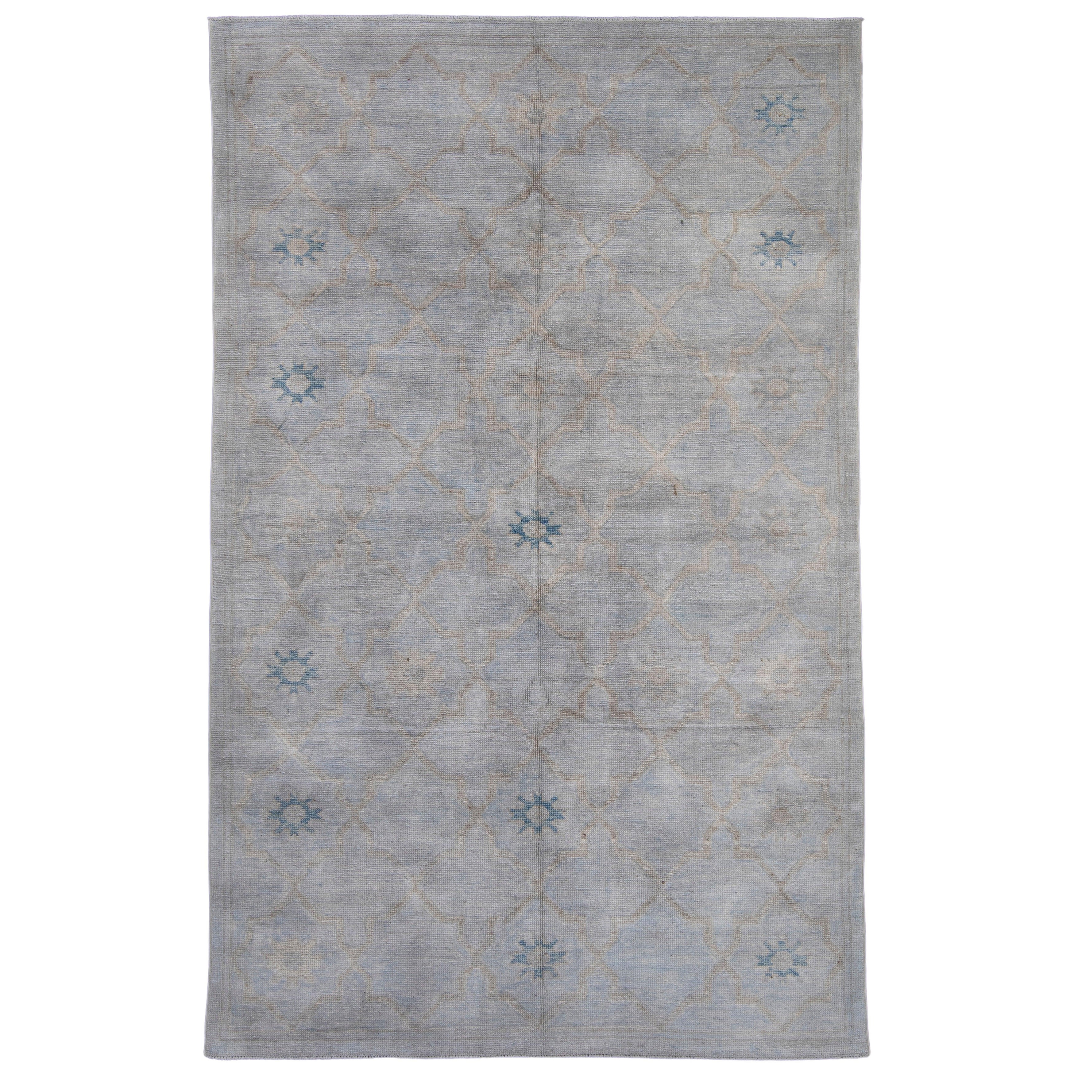 Türkischer Oushak-Teppich 5'10" x 9'4" #16971