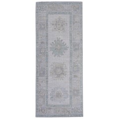 Alfombra turca Oushak 2'9" x 6'7" #16187