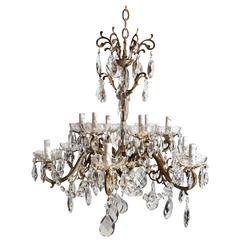 Gilt Bronze Twelve-Light Chandelier