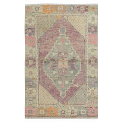 31x47 pouces Une paire de tapis Scatter des années 1960, fait à la main. Tapis d'accent turc. Tapis de porte