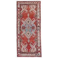 Tapis turc vintage d'Anatolie 2'8" x 6'2" n°16816