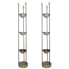 Pair of 19th Century French Metal Etageres 5
