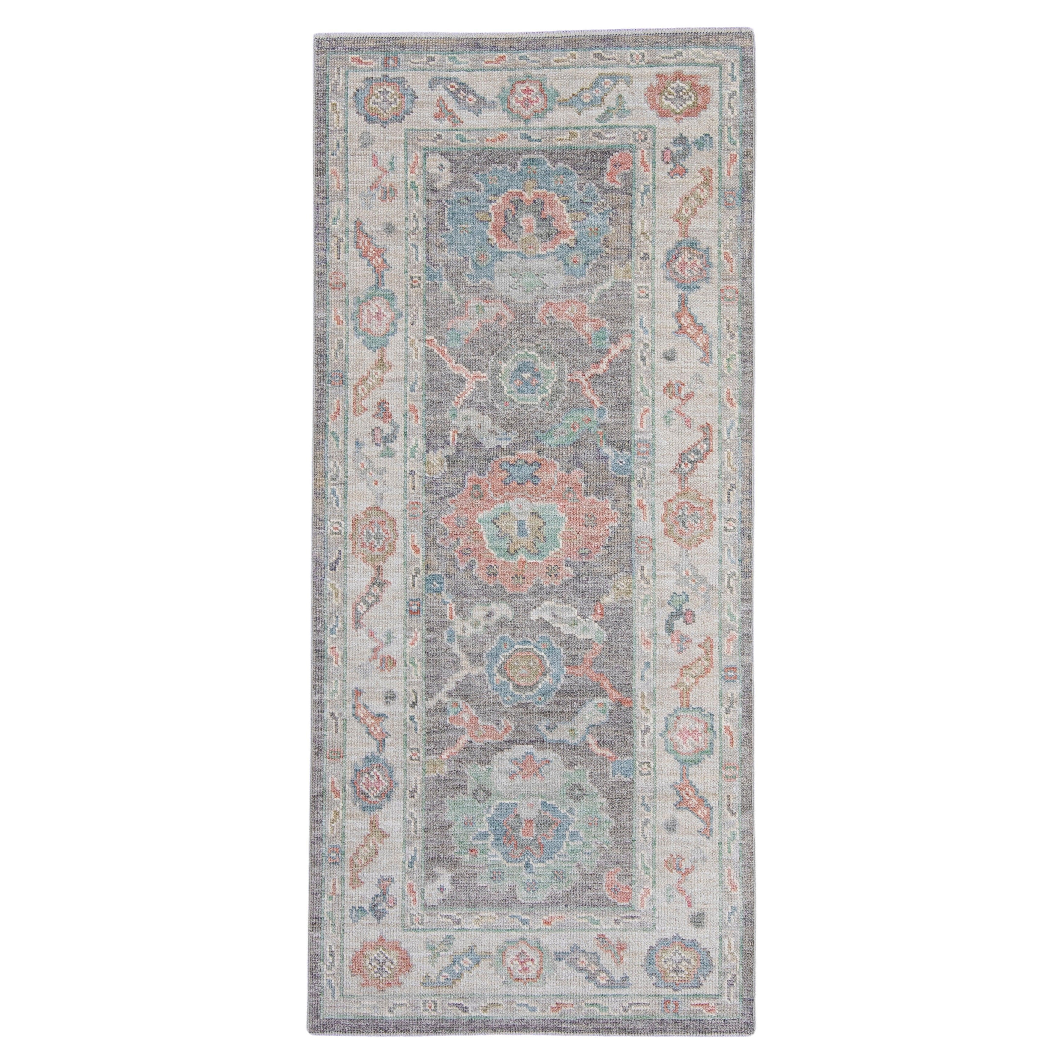 Türkischer Oushak-Teppich 2'10" x 6'4" #16153