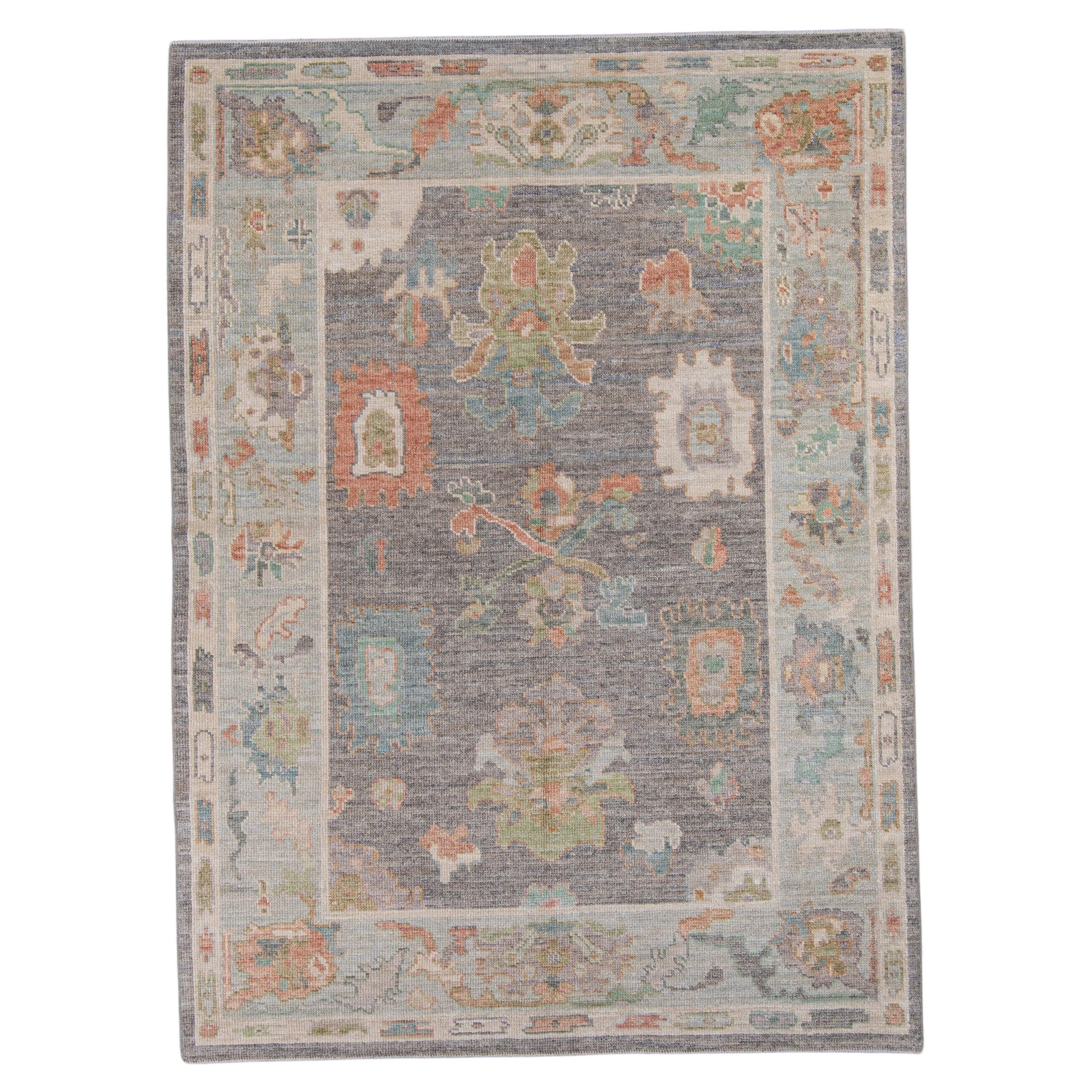 Türkischer Oushak-Teppich 5'2" x 7'1" #16448