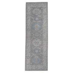 Tapis de couloir turc Oushak 2'9" x 8'3" #16275