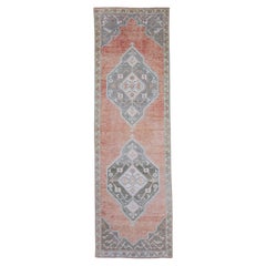 Turkish Vintage Anatolian Runner Rug 3'4" x 10'11" #7044