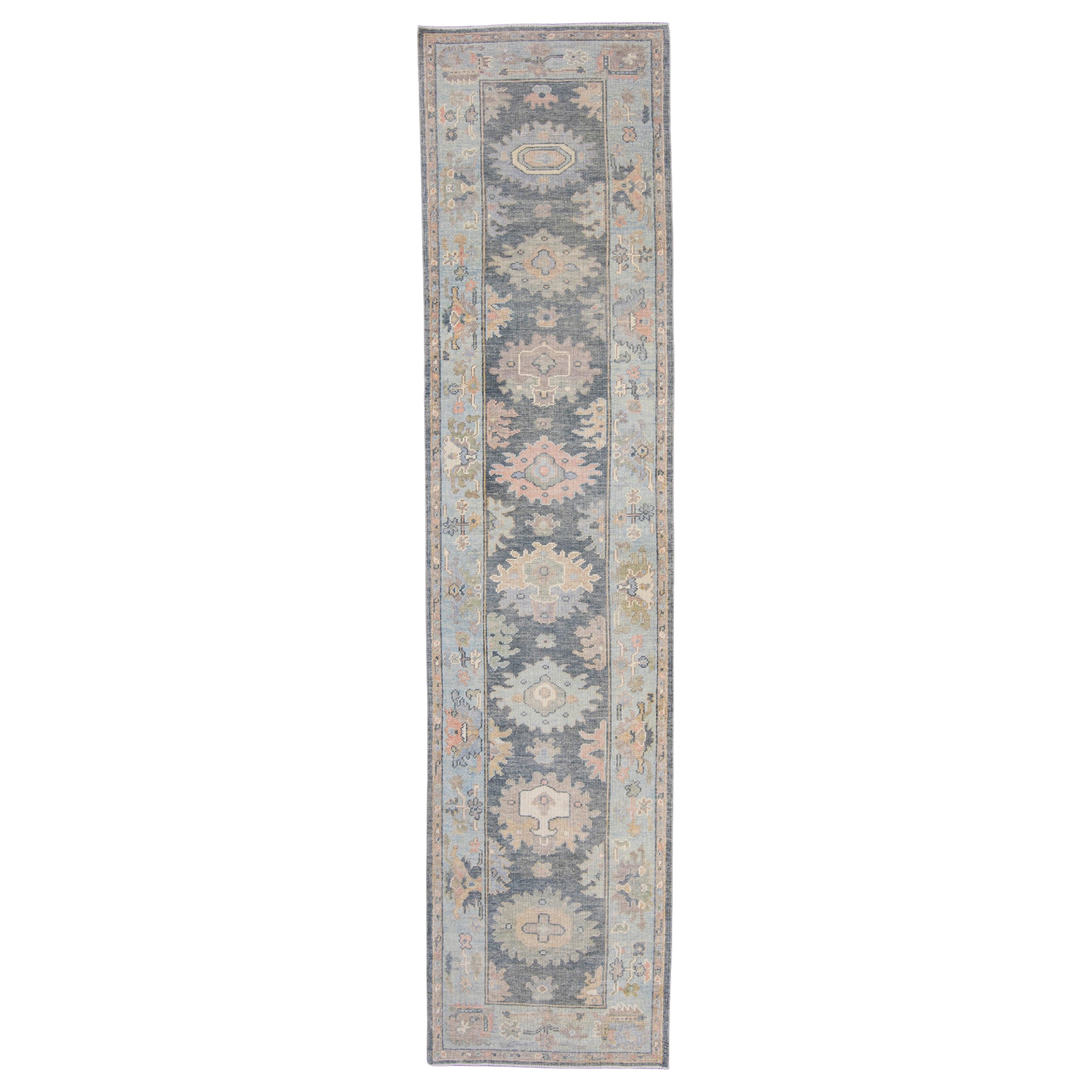 Türkischer Oushak-Läufer 2'10" x 12' #16644