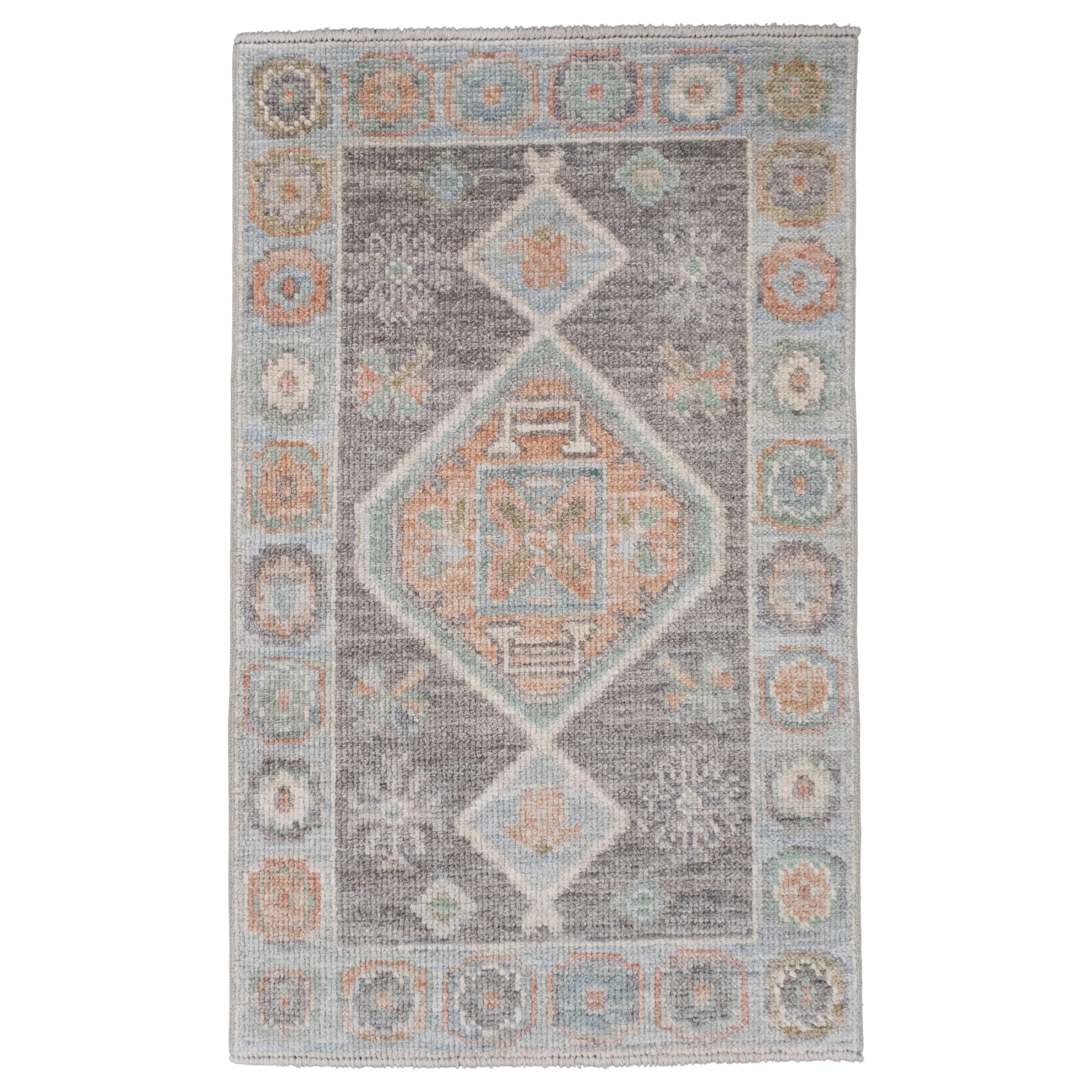 Tapis turc Oushak 2' x 3'4" n° 16290