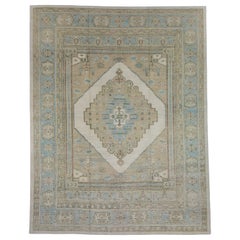 Turkish Antique Look Oushak Rug 12'4" x 15'9" #16785