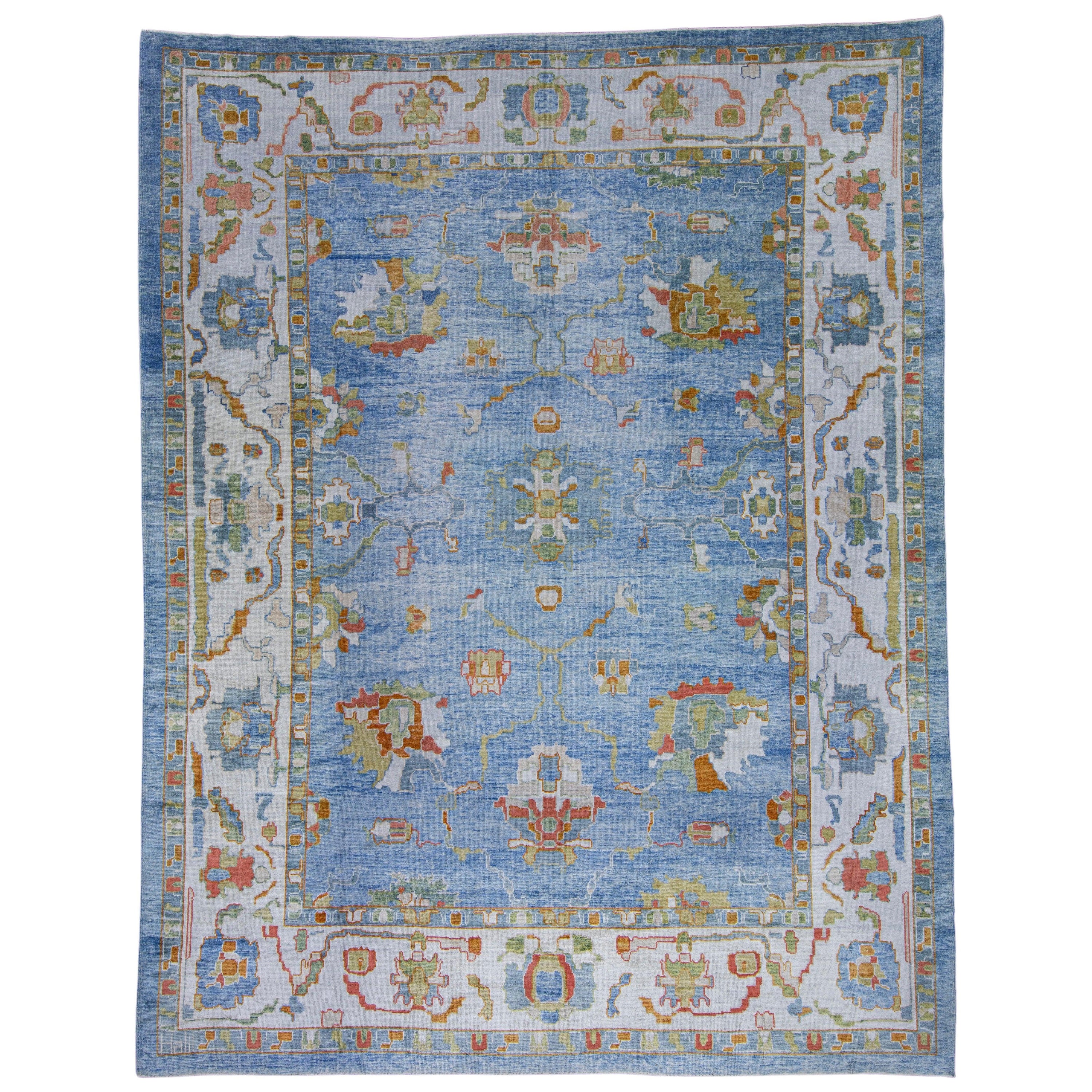 Turkish Oushak Rug 12'1" x 15'5" #16916