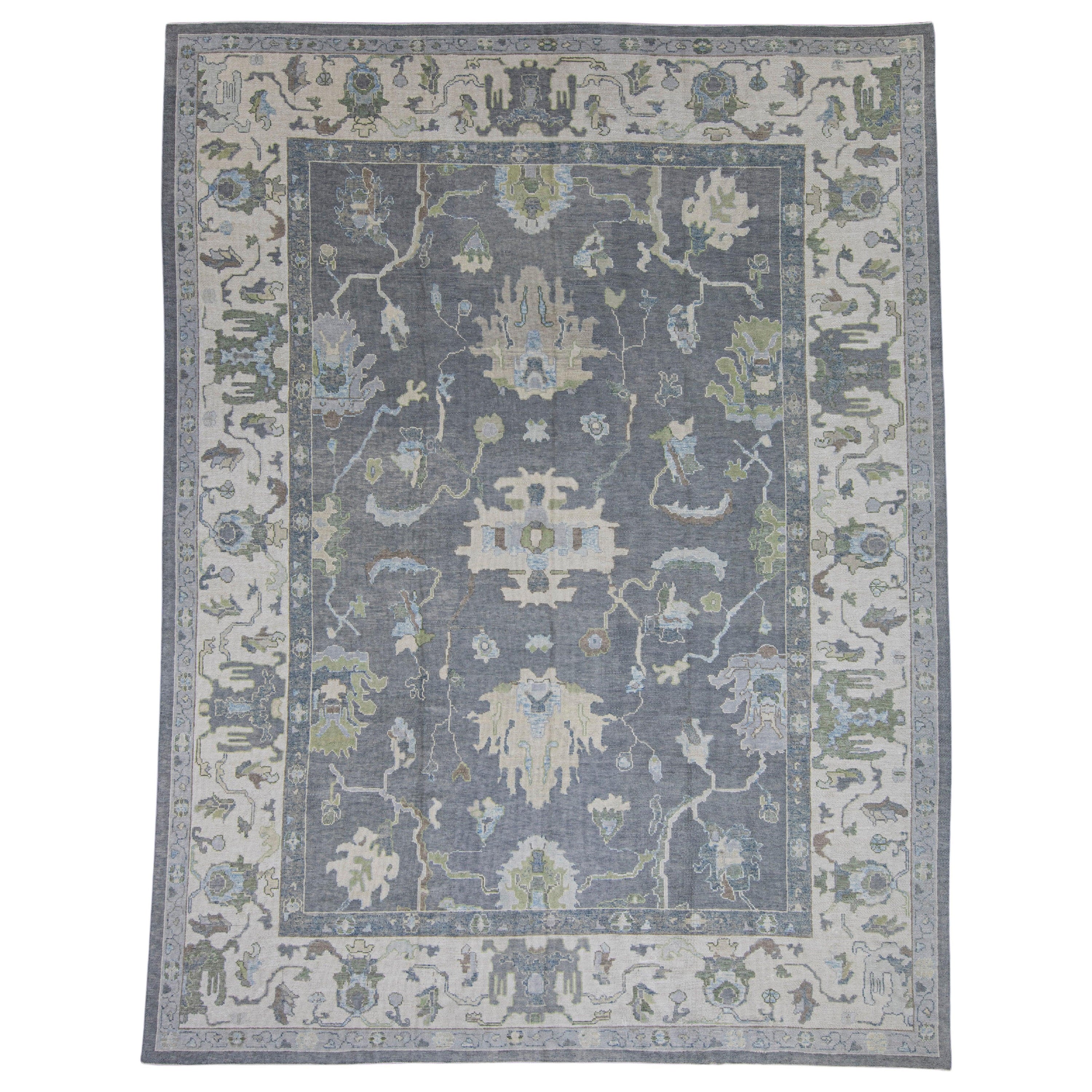 Tapis turc Oushak 12' x 15'10" n° 16553