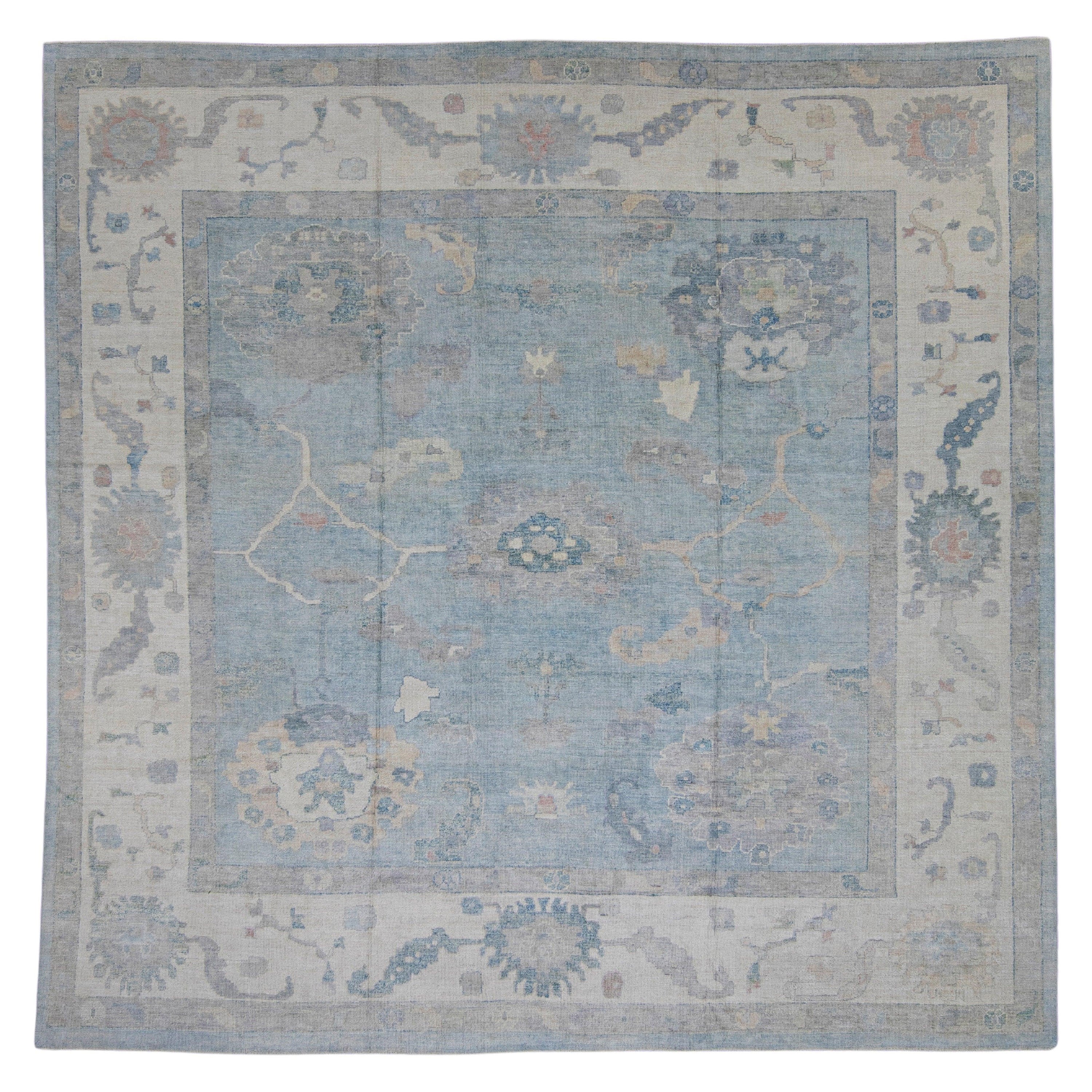 Square Turkish Oushak Rug 12'4" x 12'3" #16683