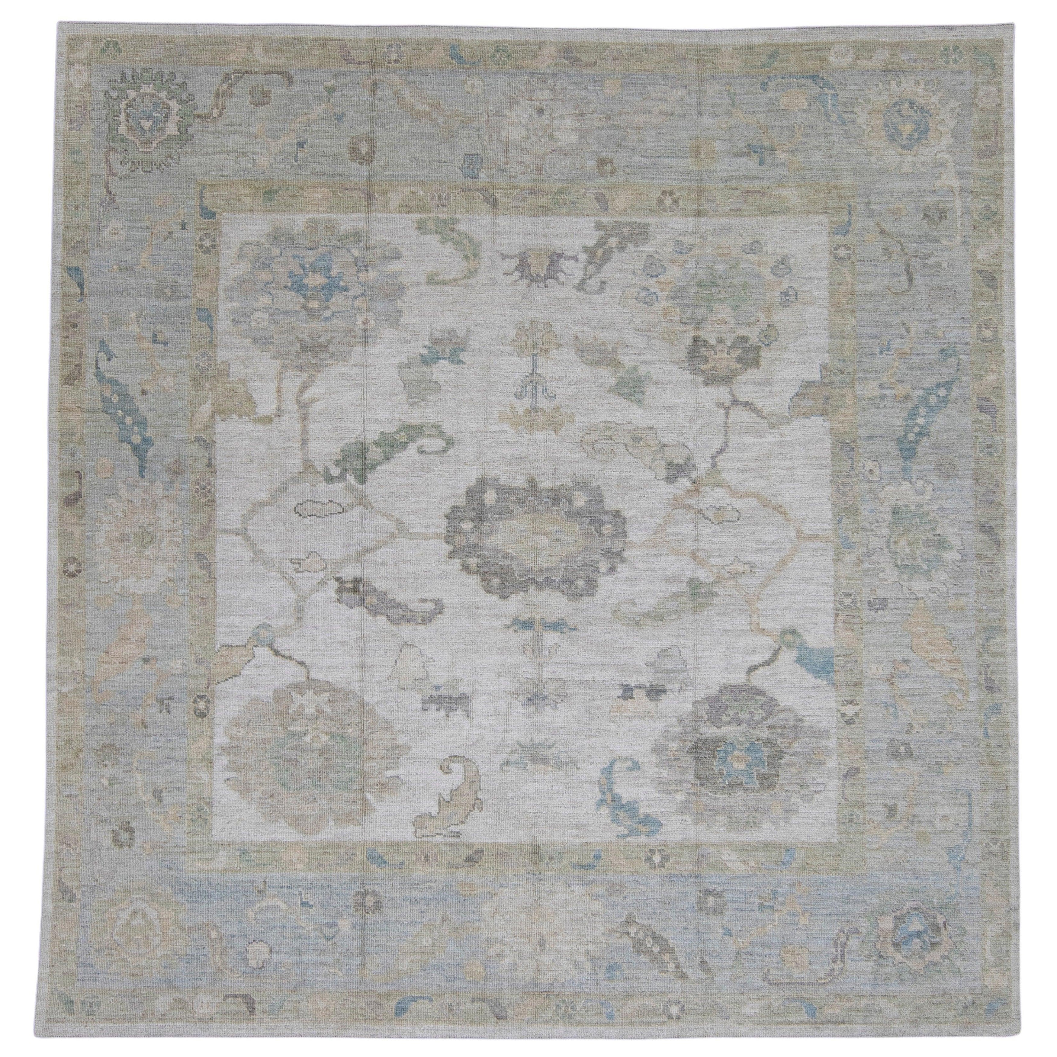 Square Turkish Oushak Rug 10' x 10'4" #16133