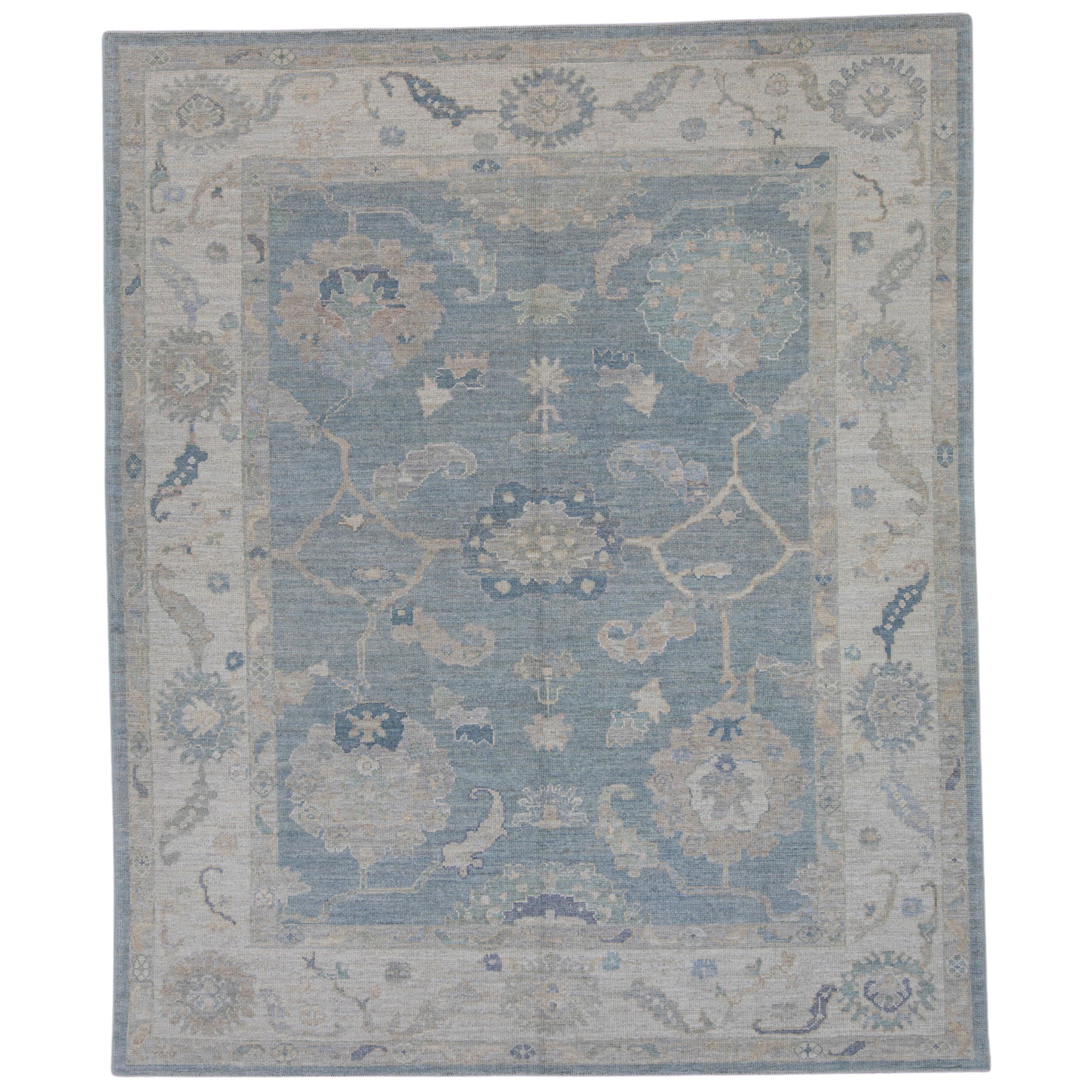 Türkischer Oushak-Teppich 8'1" x 9'9" #16038