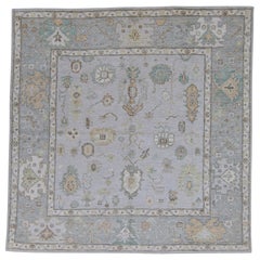 Square Turkish Oushak Rug 8'2" x 8'3" #9002