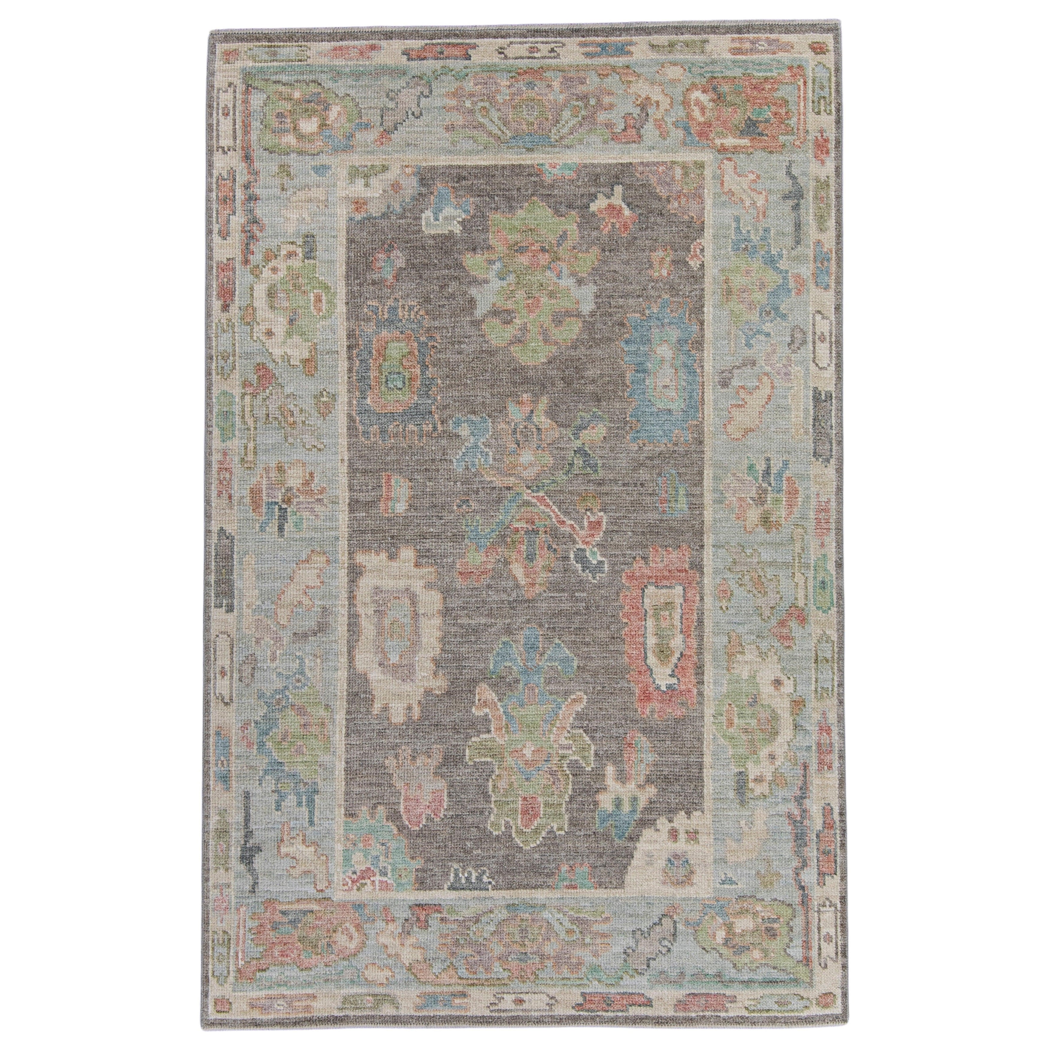 Alfombra turca Oushak 3'11" x 6' #16077