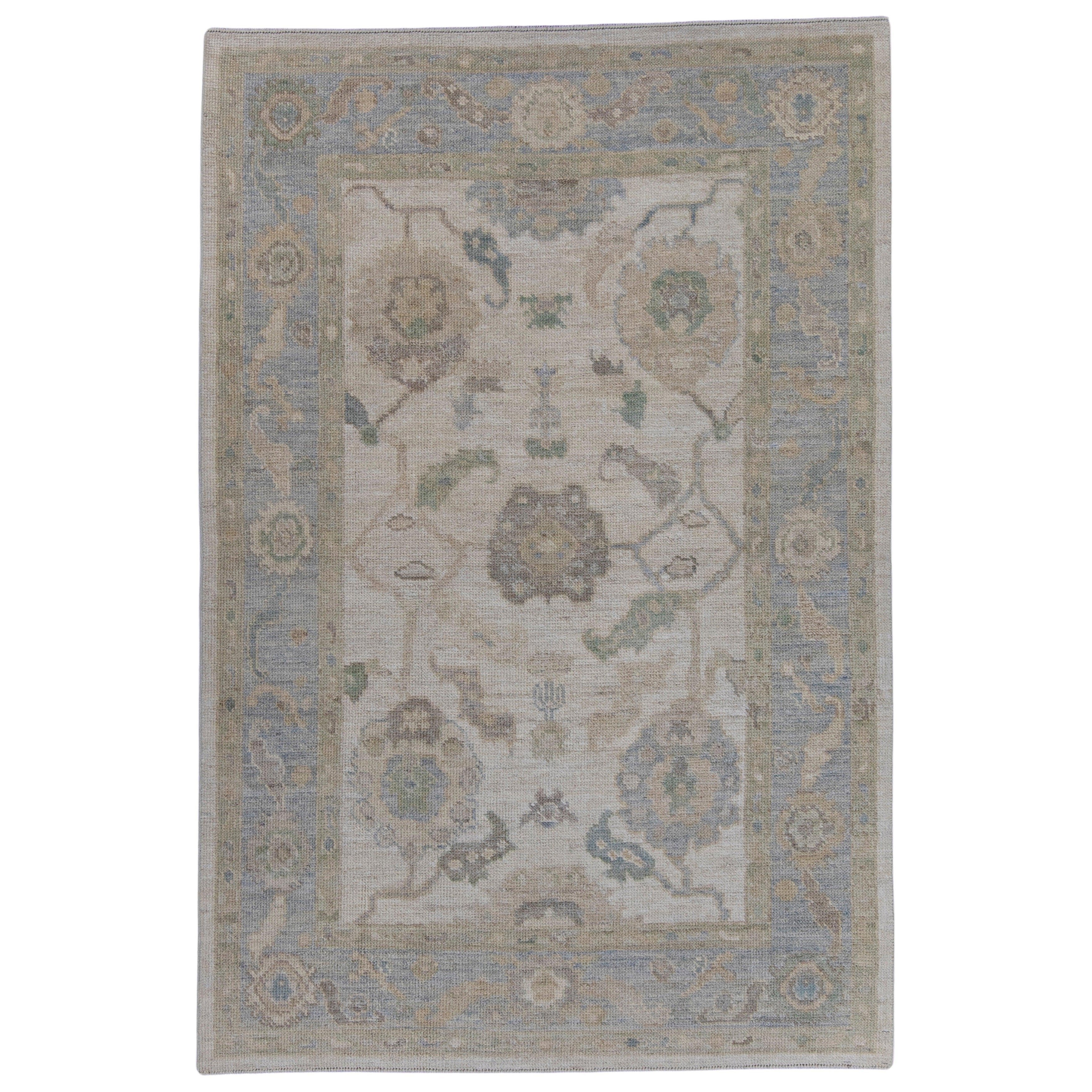 Turkish Oushak Rug 4'2" x 6'3" #16069