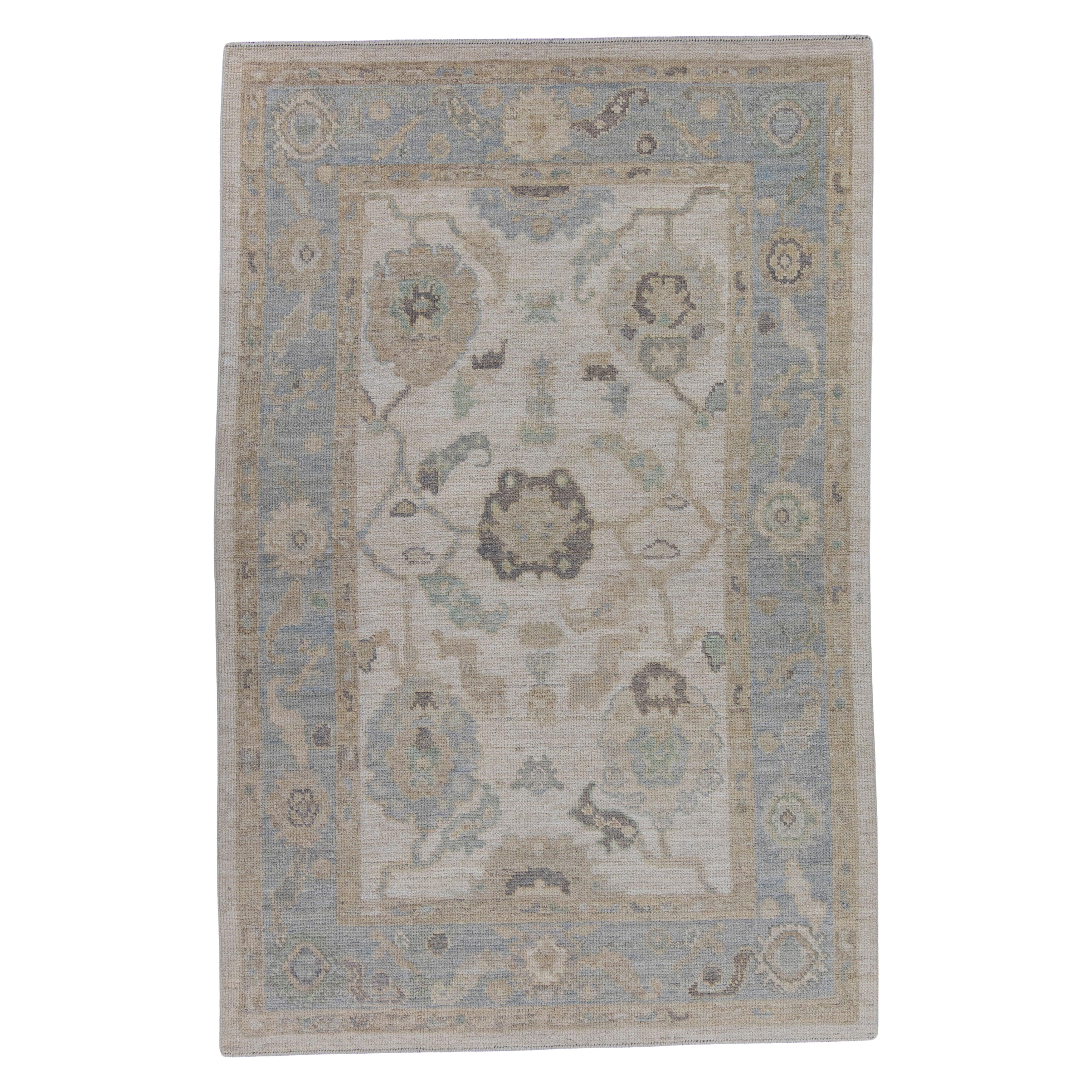 Türkischer Oushak-Teppich 4'2" x 6'4" #16064
