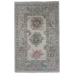 Turkish Oushak Rug 2'1" x 3'3" #16166
