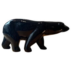Oso polar de cerámica, Francia, años 50