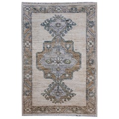Tapis oriental fait main Oushak 2'1" x 3'1" n°9021